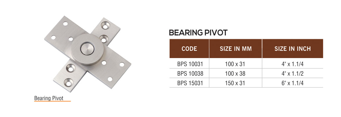 BEARING PIVOT by Decor Brass Hardware Accessories