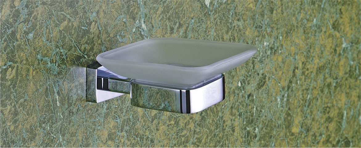 Glass Soap Dish by Decor Brass Bath Alessi