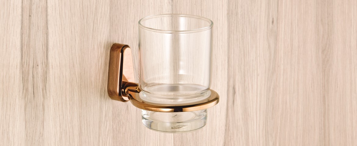 Tumbler Holder by Decor Brass Bath Serum